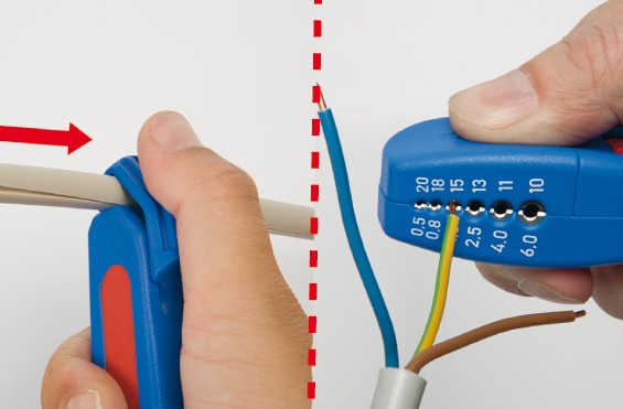 Инструмент для снятия изол. 4 - 28 мм Multi (0,5/0,8/1,5/2,5/4,0/6,0мм.кв)  WEICON № S4-28