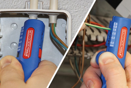 Инструмент для снятия изол. универсальный 0,5-6 мм кв. - 8-13 мм д. WEICON № 16