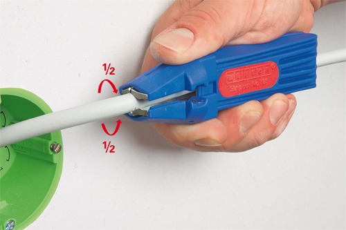 Инструмент для снятия внешней и внутренней изоляции универсальный 0,5 - 16,0 мм кв., 4,0 - 13,0 д.  WEICON № 100