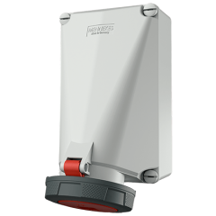 Розетка настенная 143 MENNEKES 5P 6h 125A 400V IP67