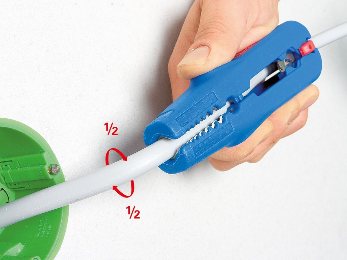 Клещи для снятия изоляции multistripper 0,5 - 6,0 мм кв., 8 - 13 д.  WEICON № 400