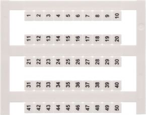 Бирка маркировочная PMC SB 5/50 FW 151-200 WH Conta-clip 4649.7