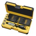 06072206 Набор бит SL/PH/PZ/Tx/HEX и головок с поворотной трещоткой Ergonic K в кейсе, 22 шт Felo