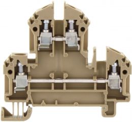 Клемма проходная двухуровневая RKD 4/35 BG Conta-clip 1128.2