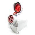 ZH136 Розетка 5*63A 400В настенная IP67