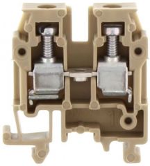 Клемма проходная SRK 2,5/15 GN бежевая Conta-clip 1035.2