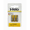 02693116 Биты TX10/TX15/TX20 25мм, серия Industrial, 3 шт в блистере Felo