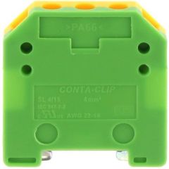 Клемма заземляющая SL 4/15 GNYE Conta-clip 1064.2