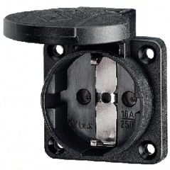 Розетка панельная 11012 SCHUKO MENNEKES 2P 16A 230V IP54