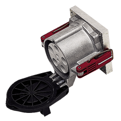 Розетка панельная 75241 Mennekes 4P 6h 200A 400V IP64