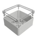 MBI-PC 131308 OK Корпус из поликарбоната 130*130*75 мм, пустой, прозрачная крышка, гладкие стенки, IP66
