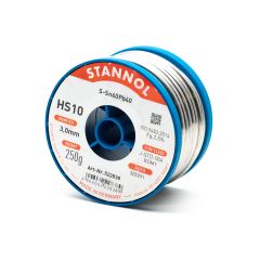 Припой для пайки с флюсом S-Sn60Pb40, 3мм/250гр. HS10 Stannol