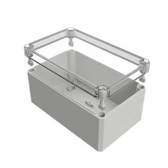 MBI-PC 181109 OK Корпус из поликарбоната 180*110*90 мм, пустой, прозрачная крышка, гладкие стенки, IP66