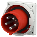 Вилка панельная 3658 MENNEKES 5P 6h 63A 400V IP67