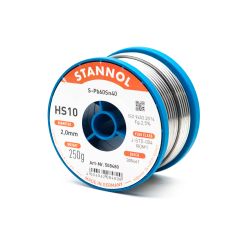 Радиоприпой для пайки с флюсом S-Sn40Pb60, 2мм/250гр. HS10 Stannol