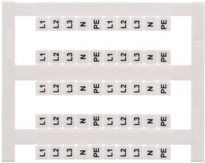 Бирка маркировочная PMC SB 5/50 FS X1-X10 WH Conta-clip 4669.7