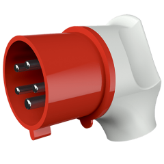 Вилка кабельная угловая 3266 MENNEKES 5P 6h 32A 400V IP44