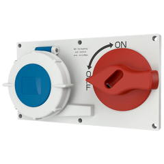 Розетка панельная с выключателем 7521 MENNEKES 3P 6h 16A 230V IP67