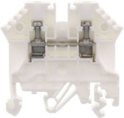 Клемма проходная RK 2,5 BG  белая Conta-clip 1296.7