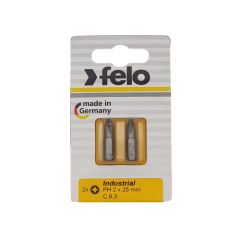 02202036 Бита крестовая PH 2X25, серия Industrial, 2 шт в блистере Felo